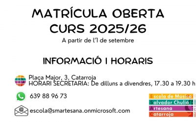 Matrícula Curs 2025-2026