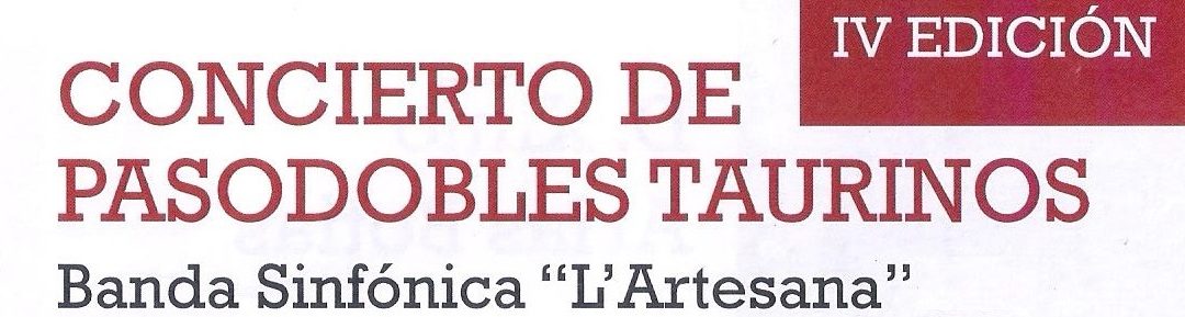 Concert de pasodobles toreros en el Ateneu Mercantil de València